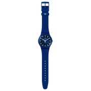 Swatch Ocean Pay! SVIN103-5300 - cinturino e cassa blu - quadrante blu trasparente